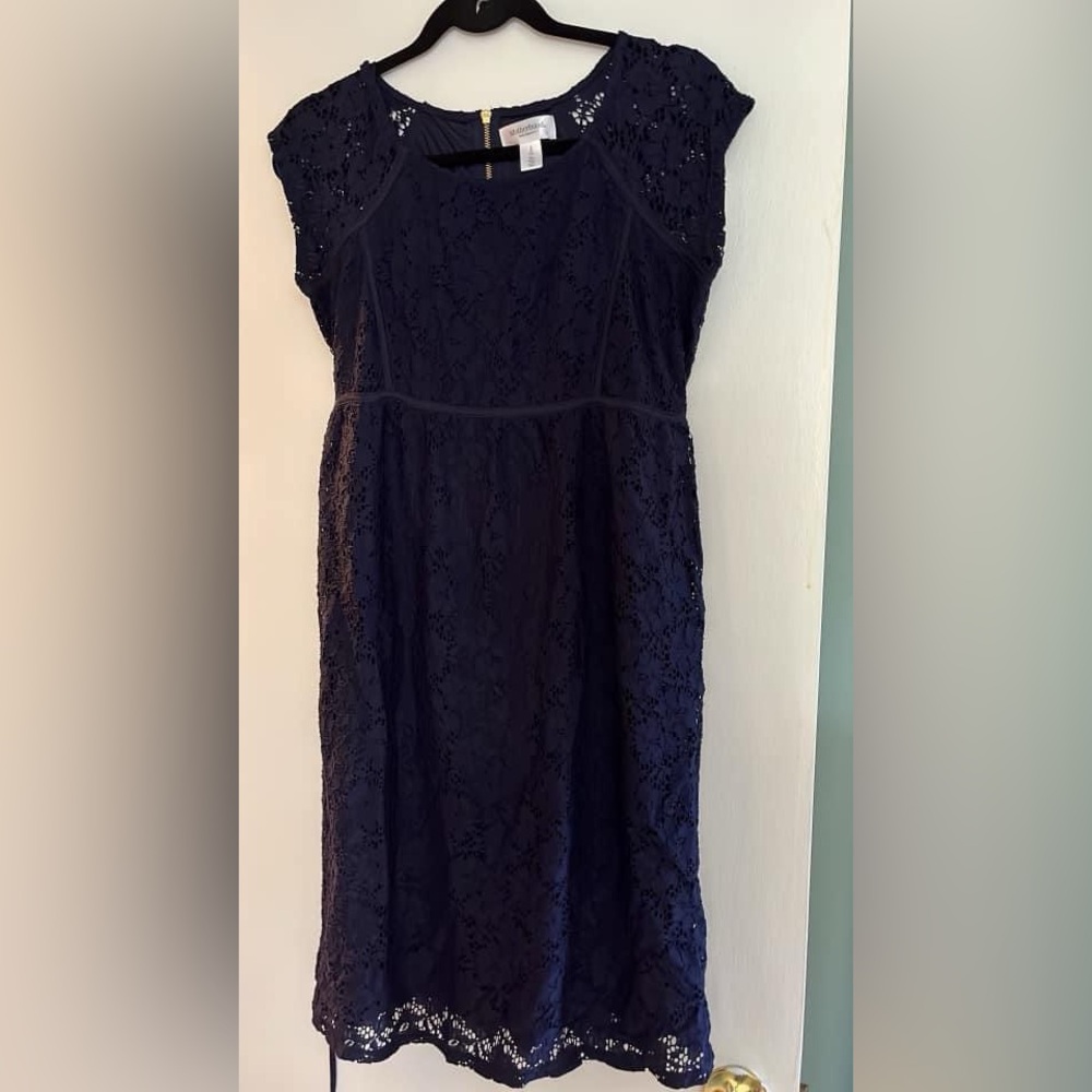 Navy Motherhood Maternity Dress